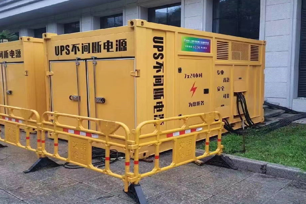 麻涌镇发电机租赁施工现场
