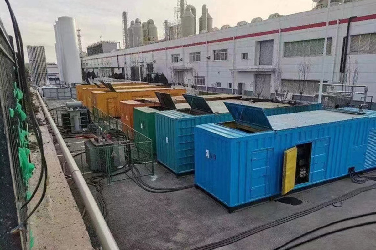 麻涌镇发电机租赁施工现场